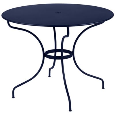 Fermob Opera+ Round Table - Color: Blue - Size: Medium - 094892