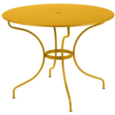 FRM2405475 Fermob Opera+ Round Table - Color: Yellow - Size:  sku FRM2405475