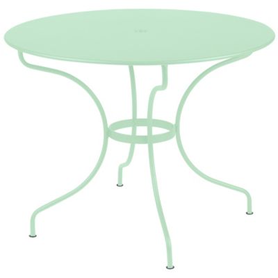 Fermob Opera+ Round Table - Color: Green - Size: Medium - 094883