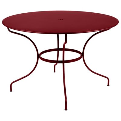 Fermob Opera+ Round Table - Color: Red - Size: Large - 095043