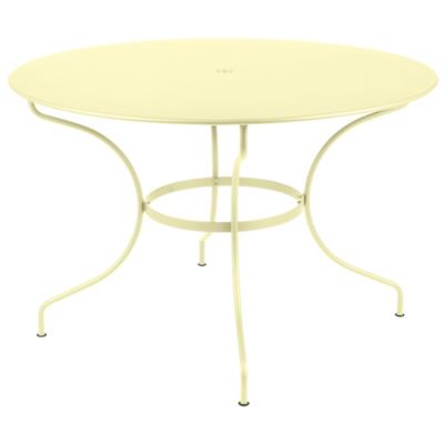 Fermob Opera+ Round Table - Color: Yellow - Size: Large - 0950A6