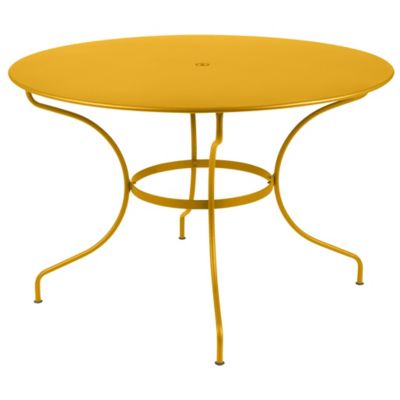 Fermob Opera+ Round Table - Color: Yellow - Size: Large - 0950C6