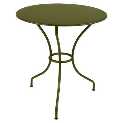 Fermob Opera+ Round Table - Color: Green - Size: Small - 0949D3