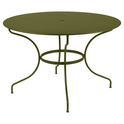 Fermob Opera+ Round Table - Color: Green - Size: Large - 0950D3