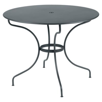 Fermob Opera+ Round Table - Color: Grey - Size: Medium - 094826