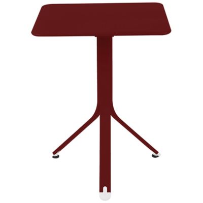 Fermob Resto Square Table - Color: Red - 881343