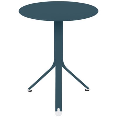 Fermob Resto Round Table - Color: Blue - 881021