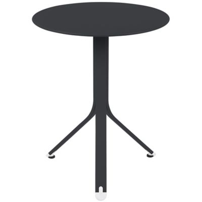 Fermob Resto Round Table - Color: Black - 881047