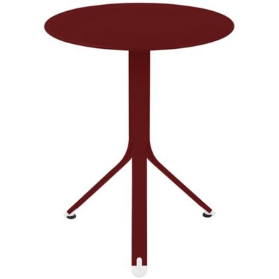 Fermob Resto Round Table - Color: Red - 881043