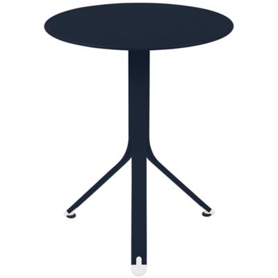 Fermob Resto Round Table - Color: Blue - 881092