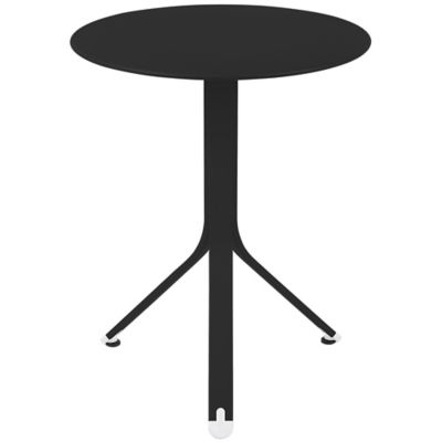 Fermob Resto Round Table - Color: Black - 881042