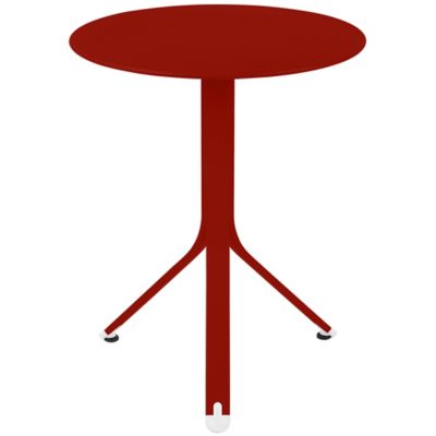 Fermob Resto Round Table - Color: Red - 881067