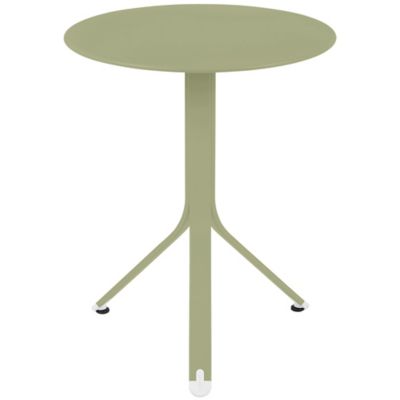 FRM2405816 Fermob Resto Round Table - Color: Green - 881065 sku FRM2405816