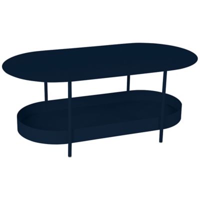 Fermob Salsa Oval Low Table - Color: Blue - 327192