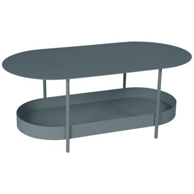 Fermob Salsa Oval Low Table - Color: Grey - 327126