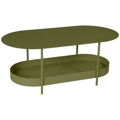 Fermob Salsa Oval Low Table - Color: Green - 3271D3