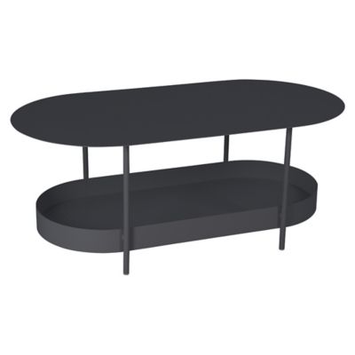 Fermob Salsa Oval Low Table - Color: Black - 327147