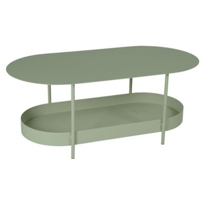 Fermob Salsa Oval Low Table - Color: Green - 327182