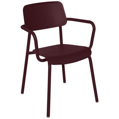 Fermob Studie Armchair - Set of 2 - Color: Red - 6912B9