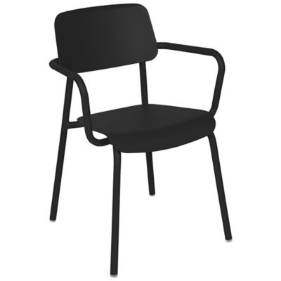 Fermob Studie Armchair - Set of 2 - Color: Black - 691242