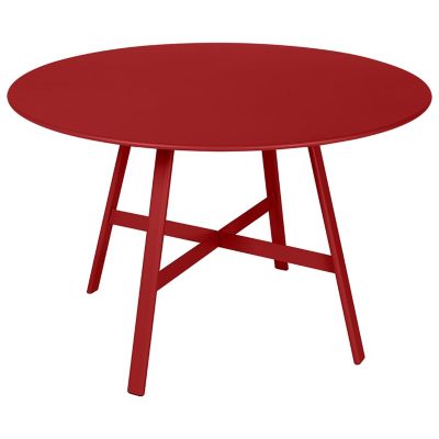 FRM2513380 Fermob SoO Round Coffee Table - Color: Red - 32616 sku FRM2513380