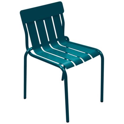 Fermob Stripe Side Chair - Set of 2 - Color: Blue - 326021