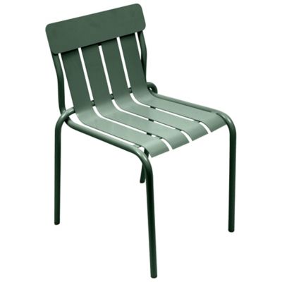 FRM2551606 Fermob Stripe Side Chair - Set of 2 - Color: Green sku FRM2551606