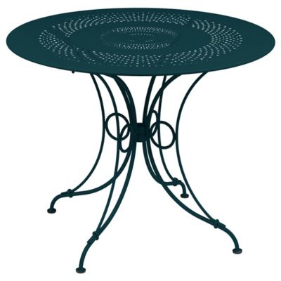 Fermob 1900 Table - Color: Blue - Size: 38-In - 224021