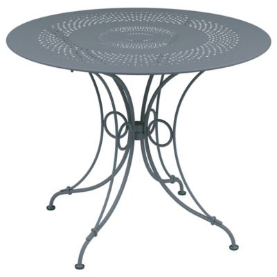 FRM1833675 Fermob 1900 Table - Color: Grey - Size: 38-In - 22 sku FRM1833675