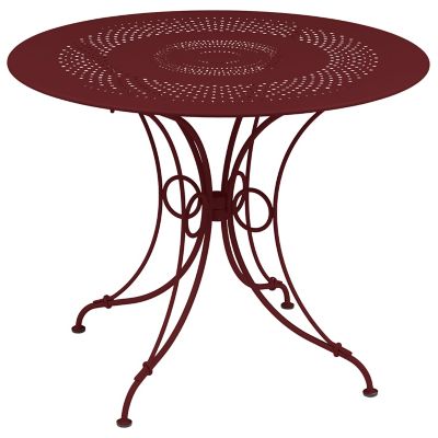 Fermob 1900 Table - Color: Red - Size: 38-In - 224043