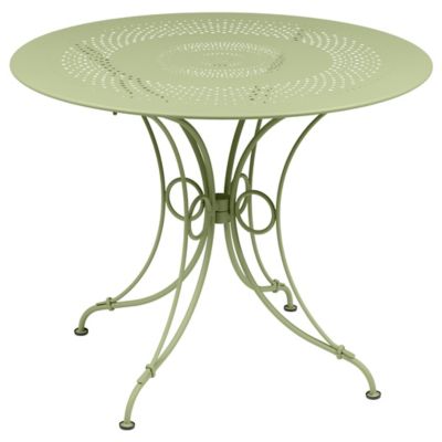 FRM1833669 Fermob 1900 Table - Color: Green - Size: 38-In - 2 sku FRM1833669