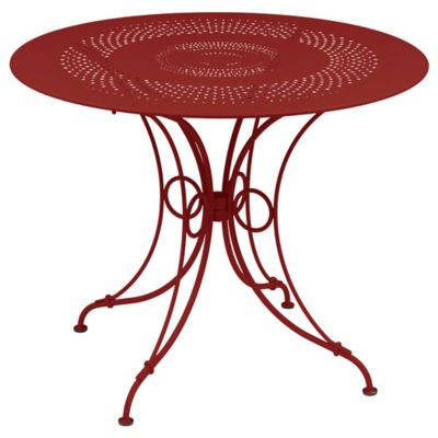 FRM1833672 Fermob 1900 Table - Color: Red - Size: 38-In - 224 sku FRM1833672