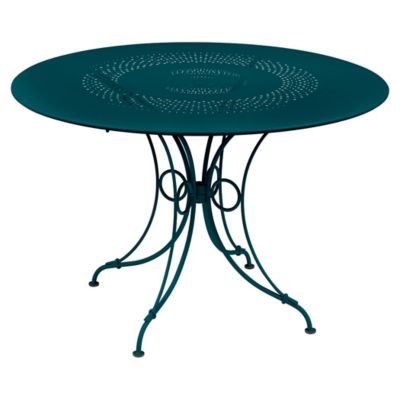 FRM1833594 Fermob 1900 Table - Color: Blue - Size: 46-In - 22 sku FRM1833594