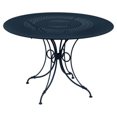 Fermob 1900 Table - Color: Blue - Size: 46-In - 224192