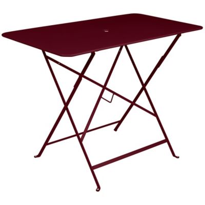 Fermob Bistro Rectangle Folding Table - Color: Red - Size: 38 x 22 - 0