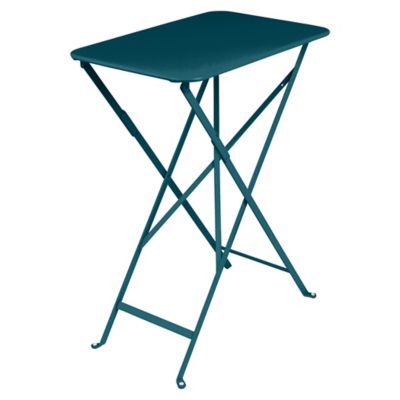 Fermob Bistro Rectangle Folding Table - Color: Blue - Size: 15 x 22 - 