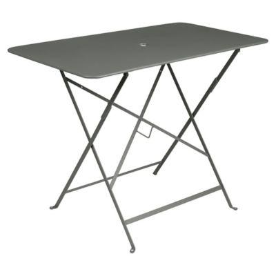 Fermob Bistro Rectangle Folding Table - Color: Grey - Size: 38 x 22 - 