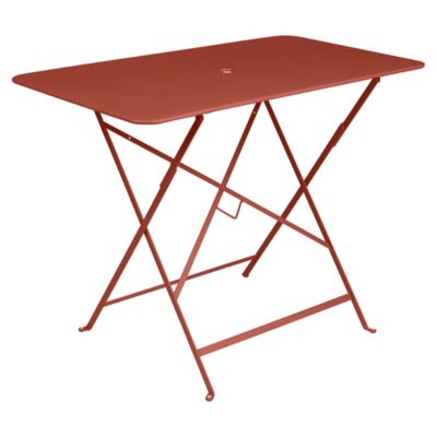 Fermob Bistro Rectangle Folding Table - Color: Red - Size: 38 x 22 - 0