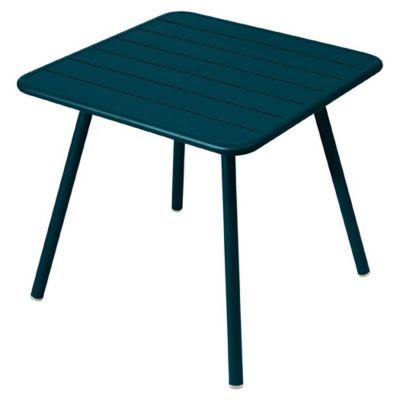 Fermob Luxembourg 4 Leg Square Table - Color: Blue - 413521