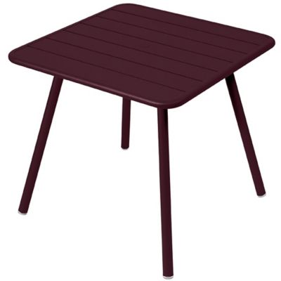 Fermob Luxembourg 4 Leg Square Table - Color: Red - 4135B9