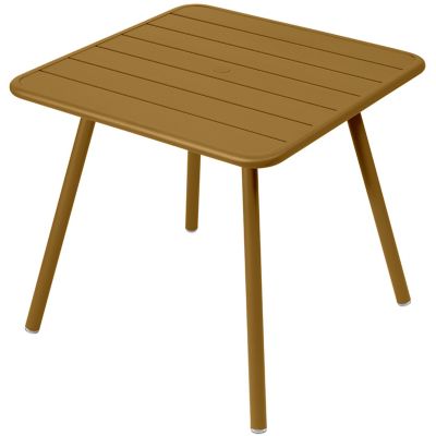 FRM2527709 Fermob Luxembourg 4 Leg Square Table - Color: Brow sku FRM2527709