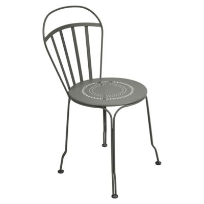 Fermob Louvre Side Chair - Set of 2 - Color: Grey - 080148