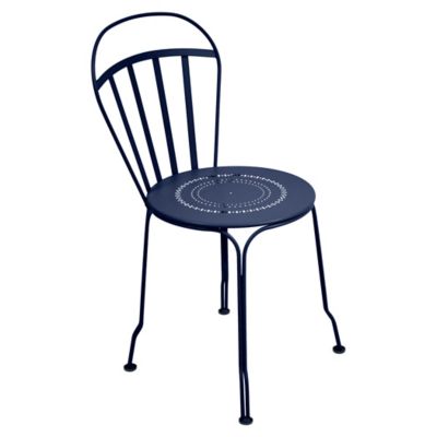 FRM2551411 Fermob Louvre Side Chair - Set of 2 - Color: Blue  sku FRM2551411