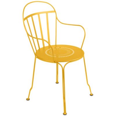 Fermob Louvre Armchair - Set of 2 - Color: Yellow - 0802C6