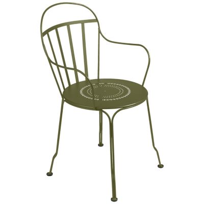 Fermob Louvre Armchair - Set of 2 - Color: Green - 0802D3