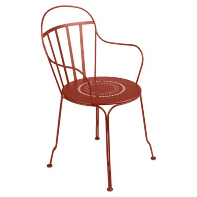 Fermob Louvre Armchair - Set of 2 - Color: Red - 080220