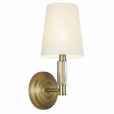 Lismore Wall Sconce (Burnished Brass w/ White) - OPEN BOX