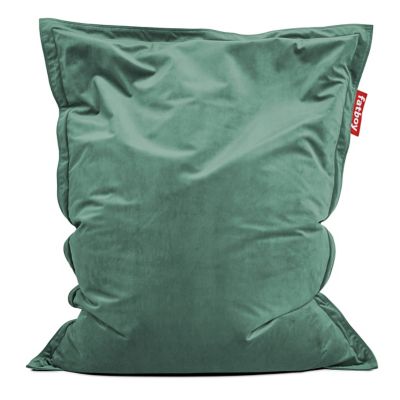 Fatboy Original Slim Velvet Bean Bag Chair - Color: Green - SLM-RCV-SAG