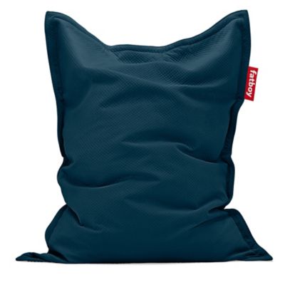 Fatboy Original Slim Velvet Bean Bag Chair - Color: Blue - SLM-RYVL-DPS