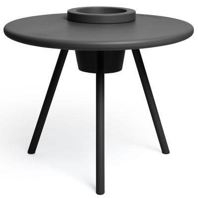 Fatboy Bakkes Side Table with Planter - Color: Black - BKK-ANT